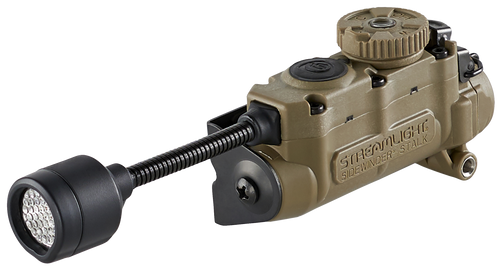 Streamlight  Sidewinder Stalk Helmet Light 23/28/57/76 Lumens White White/Red/Green/Blue/IR LED Bulb Coyote 28 Meters Distance Features E-Mount