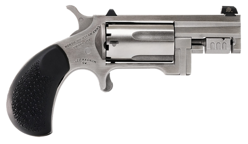 North American Arms SNTC Sentinel Conversion 22 WMR/22 LR 5 Shot 1.42" Matte Stainless Steel Barrel, Stainless Cylinder, Matte Stainless Steel Frame ,Slip-on Rubber Pebble Grip, Exposed Hammer