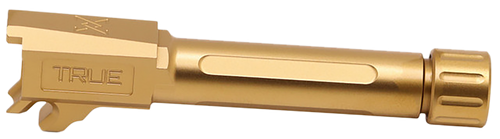 True Precision Inc TPP365BXTG Sig P365  9mm 3.10" Threaded Gold TiN Stainless Steel, Fits Sig P365/P365 SAS/P365X