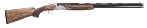 Pointer REXFT912BSW12 FT912 Field Trek Full Size 12 Gauge Break Open 3" 2rd 28" Black Over/Under Vent Rib Barrel, Silver Steel Receiver, Fixed Walnut Stock, Ambidextrous
