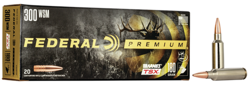 Federal P300WSMF Premium  300WSM 180gr Barnes TSX 20 Per Box/10 Case