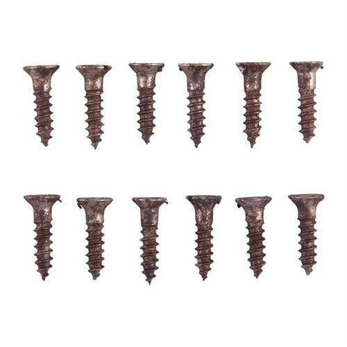 4X1/2'' STEEL FLAT HEAD WOOD SCREWS BLUED 12 PACK