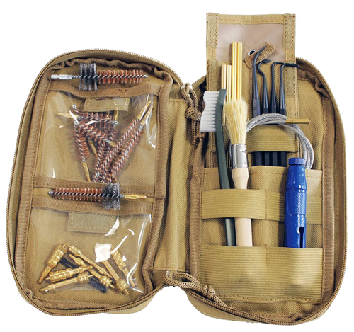 Birchwood Casey 41651 Range Cleaning Kit Handgun/Rifle 29 Pieces Tan
