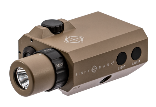 Sightmark SM25012DE LoPro Mini Combo Flashlight and Green Laser Sight  Dark Earth 300 Lumens White LED