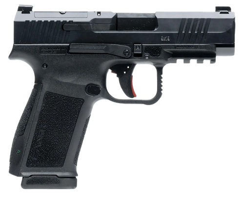 Canik HG7883N Mete MC9LS Sub-Compact Frame 9mm Luger 17+1 3.64" Black Steel Barrel, Black Nitride Serrated Steel Slide, Black Polymer Frame w/Picatinny Rail, Interchangeable Backstrap Grip