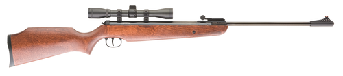 Umarex 2244001 Air Hawk Combo Spring Piston 177 Pellet 1rd Blued Rec/Barrel Dark Hardwood Stock Includes 4x32mm Scope