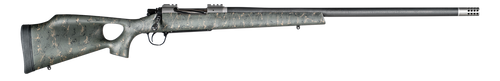 Christensen Arms CA10269315323 Summit TI  Full Size 7mm Rem Mag 3+1, 26" Natural Titanium Steel Threaded Barrel, Natural Titanium Aluminum Receiver, Green w/Black/Tan Accents Fixed Thumbhole Stock
