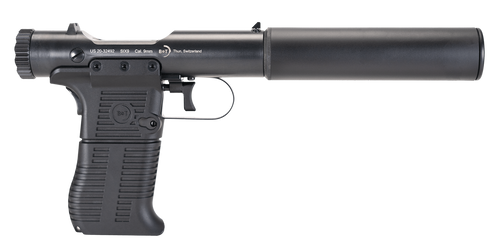 B&T Firearms 410111 Station Six  9mm Luger 9+1 3.50" Barrel/5.10" Suppressor, Black Hard Coat Anodized, Black Pre-Scored Grips