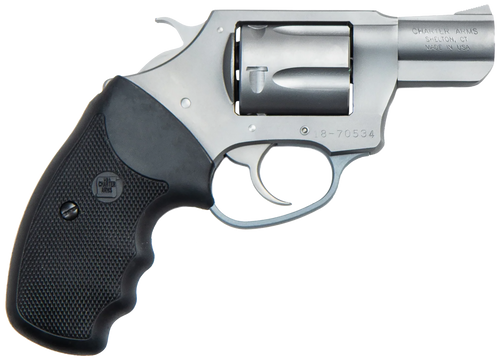 Charter Arms 73220 Undercoverette  Small 32 H&R Mag, 6 Shot 2" Matte Stainless Steel Barrel & Cylinder, Matte Stainless Aluminum Frame w/Black Finger Grooved Rubber Grip, Exposed Hammer