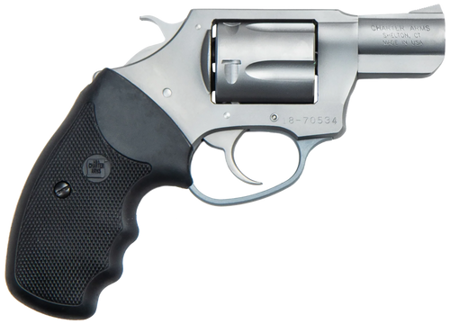 Charter Arms 73220 Undercoverette  Small 32 H&R Mag, 6 Shot 2" Matte Stainless Steel Barrel & Cylinder, Matte Stainless Aluminum Frame w/Black Finger Grooved Rubber Grip, Exposed Hammer