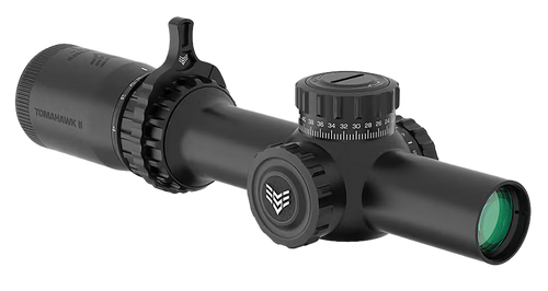 Swampfox Optics THK16241GB Tomahawk II  Black 1-6x24mm 30mm Tube BDC Green Reticle