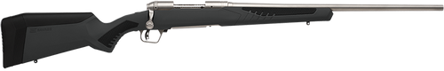 Savage Arms 57082 110 Storm Full Size 243 Win 4+1 22" Matte Stainless Button-Rifled Barrel, Matte Drilled & Tapped Stainless Steel Receiver, AccuStock Matte Gray Synthetic Stock, Right Hand