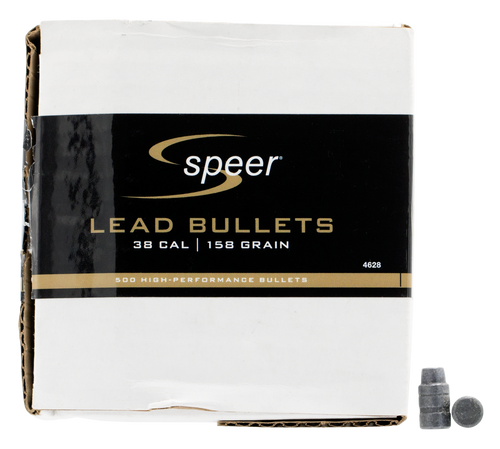 Speer 4628 Handgun  38Cal 158gr Lead Semi Wad Cutter Hollow Point 500 Per Box/1 Case
