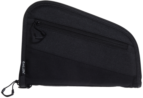 Allen 7749 Auto-Fit 2.0 Handgun Case Thick Foam Padding w/Knit Interior, Exterior Pocket & Black Finish for Compact Semi-Autos 9" L