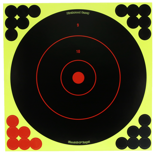Birchwood Casey TDSNC1212PK Target Dispenser  Adhesive Paper 12" Bullseye, Includes Pasters 12 PK