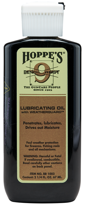 Hoppe's BR1003 No. 9 Bench Rest Lubricating Oil 2.25 oz. Squeeze Bottle 10 Per Pack