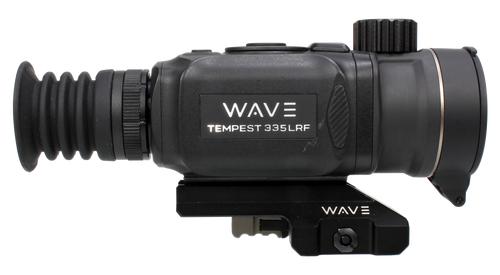 Wave WTS200 Tempest 335 LRF Thermal Black 3.3x35mm Illuminated Multi Reticle 384x288, 12 Microns, 50 Hz Resolution, Digital Zoom 13.2x Rapid/Smooth