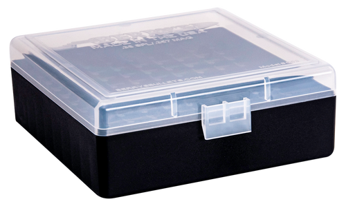 Berry's 15382 Ammo Box  38Special/357Mag Clear/Black Plastic 100rd