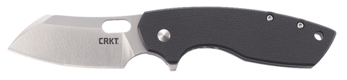 CRKT 5315G Pilar  Large 2.67" Folding Plain Satin 8Cr14MoV SS Blade/Black G10/SS Handle Includes Pocket Clip