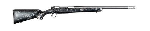Christensen Arms 8010631600 Ridgeline FFT TI 6.8 Western 3+1 20" Carbon Fiber Threaded Barrel, Stainless Titanium Rec, Black with Gray Accents Stock