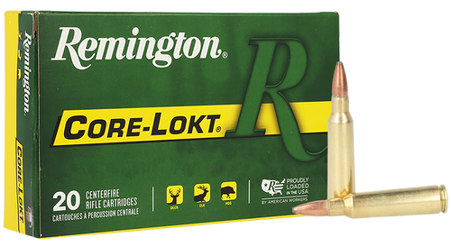 Remington Ammunition 29077 Core-Lokt  250Savage 100gr Pointed Soft Point Core Lokt 20 Per Box/10 Case