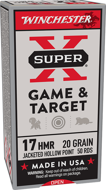 Winchester Ammo X17HMR1 Super X  17HMR 20gr Hornady XTP Hollow Point 50 Per Box/20 Case