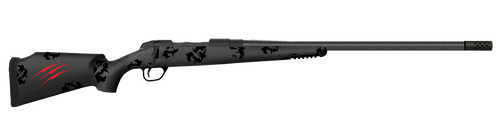 Fierce Firearms FCTRG280AI24BBO CT Rage  280 Ackley Improved 3+1 24" Carbon Fiber C3 Carbon Fiber Barrel Black Cerakote Titanium Blackout Camo Fixed Fierce Tech C3 Stock Right Hand