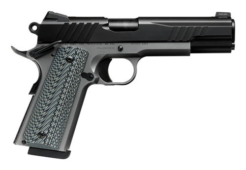 Savage Arms 67206 1911 Government 9mm Luger 10+1 5" Black Stainless Steel Barrel, Black Nitride Serrated Stainless Steel Slide, Stainless Steel Frame w/Beavertail, Black/Gray VZ Grip