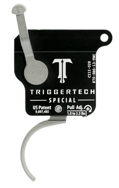 TriggerTech R70SBS13TNC Special Without Bolt Release Single-Stage Traditional Curved Trigger with 1-3.50 lbs Draw Weight for Remington 700 Right
