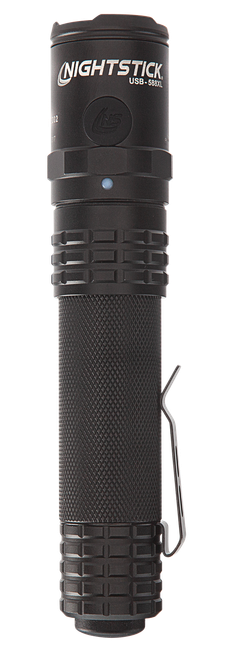 Nightstick USB588XL USB Dual-Light Tactical Flashlight  Black Anodized 125/350/450/850/1,100 Lumens White LED