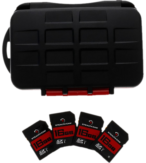 Stealth Cam STCMCSC16GB4PK Memory Card Storage Case