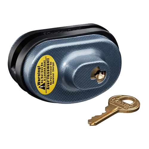 Master Lock 90DSPT Trigger Guard Lock Keyed Different Open With Key Blue Steel/Zinc Adjustable Firearm Fit- Universal