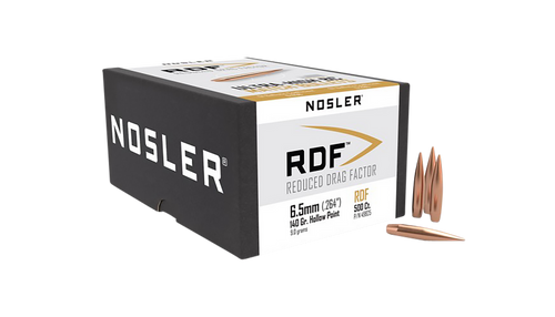 Nosler 49825 RDF Match 6.5Creedmoor 140gr Hollow Point Boat Tail 500/Box