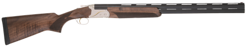 TriStar 33140 Trinity II LT Full Size 12 Gauge Break Open 3" 2rd 28" Black Over/Under Vent Rib Barrel, Engraved Silver Aluminum Receiver, Fixed Turkish Walnut Stock, Right Hand