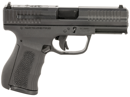 FMK FMKG49BSS G3  9mm Luger 14+1 4" Stainless Steel Barrel, Black Optic Cut/Serrated Carbon Steel Slide, Black Polymer Frame w/Picatinny Rail, Black Backstrap Grip
