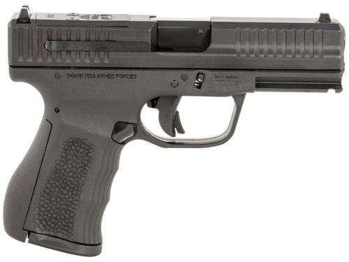 FMK FMKG49BSS G3  9mm Luger 14+1 4" Stainless Steel Barrel, Black Optic Cut/Serrated Carbon Steel Slide, Black Polymer Frame w/Picatinny Rail, Black Backstrap Grip