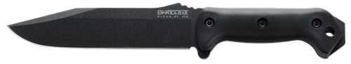 Ka-Bar BK7 Becker Combat Utility 7" Fixed Clip Point Plain Black 1095 Cro-Van Blade, Black Ultramid Handle, Includes Sheath
