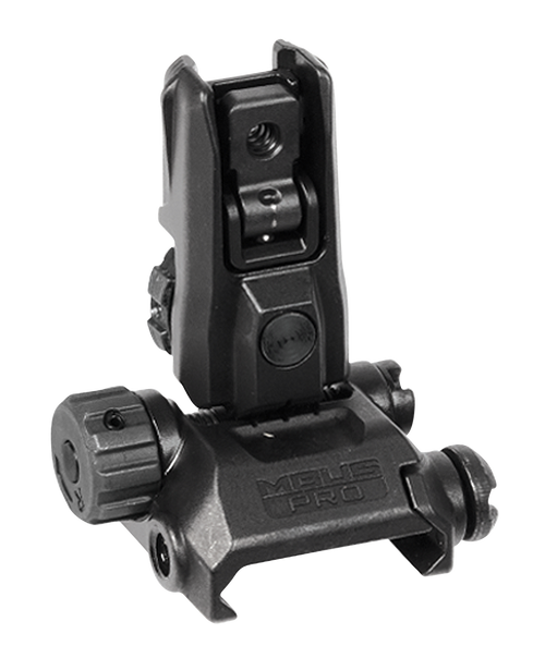 Magpul MAG527-BLK MBUS Pro LR Adjustable Sight Rear  Black Adjustable for AR-15