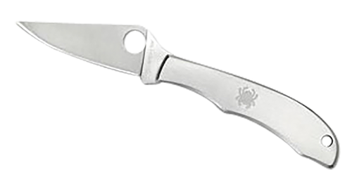 Spyderco C137P Honeybee  1.63" Folding Plain Satin 3Cr13MoV SS Blade/ Satin Stainless Steel Handle