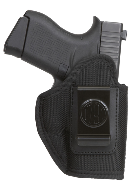 1791 Gunleather PNIWB3BLKR Premium Nylon  IWB Size 03 Black Ballistic Nylon Belt Clip Right Hand