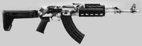 ZAS ZPAPM70 7.62X39 CAMO WHITE CERAKOTE BLK RAIL