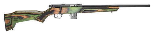 Savage Arms 91936 93 Minimalist Full Size 22 WMR 10+1 18" Matte Black Threaded Barrel, Matte Black Drilled & Tapped Carbon Steel Receiver, OD Green Boyd's Minimalist Laminate Stock, Right Hand