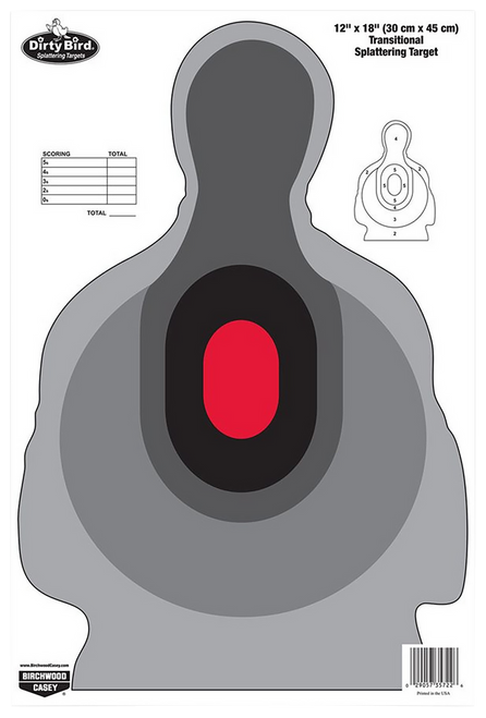 Birchwood Casey 35722 Dirty Bird  Silhouette Tagboard Target 12" x 18" 100 Per Pkg