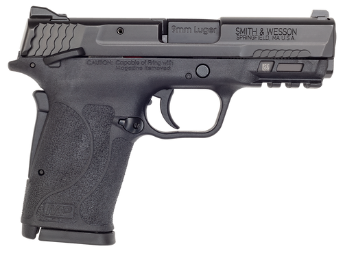Smith & Wesson 12436 M&P Shield EZ M2.0 Compact Slim 9mm Luger 8+1 3.67" Black Armornite Barrel & Serrated Slide, Matte Black Polymer Frame w/Picatinny Rail Black Polymer Grips Right Hand