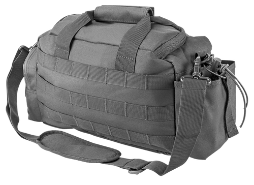 NcStar CVSRB2985U VISM Small Range Bag Side Pockets, PALs Webbing, Carry Handles/Adjustable Shoulder Strap, 12"L x 5"W x 7"H Interior Dimensions Urban Gray