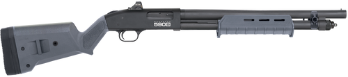 Mossberg 51606 590S w/Optic Compact 12 Gauge Pump 3" 5+1 18.50" Matte Blued Steel Barrel, Drilled & Tapped Receiver, MOE Forend, Gray Magpul SGA Adj Stock Synthetic Stock, Holosun Micro Dot