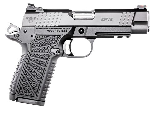Wilson Combat SFT9CMR42 SFT9 Compact 9mm 15+1 4.25" Lightrail Black Armor-Tuff Stainless Steel