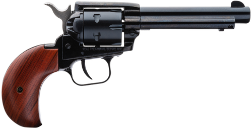 Heritage Mfg RR22MB4BH Rough Rider  22 LR/22 WMR 6 Shot, 4.75" Steel Black Barrel, Cylinder & Black Zinc Alloy Frame, Cocobolo Bird Head Grip, Hammer/Thumb Safety, Exposed Hammer