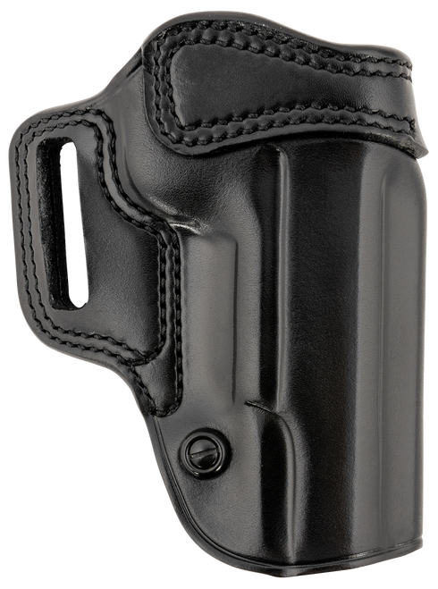 Galco AV212RB Avenger  OWB Black Leather Fits 1911 5" Belt Slide, Right Hand