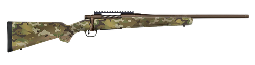 Mossberg 28283 Patriot  Compact 300 Win Mag 4+1 20" Patriot Brown Cerakote Threaded Bull Barrel, Patriot Brown Cerakote Steel Receiver w/Picatinny Rail, MultiCam Fixed Synthetic Stock